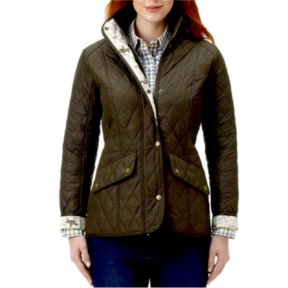 Barbour Limited Edition Emily Bond Cavalry Polarquilt Jacket EUC sz US 8
